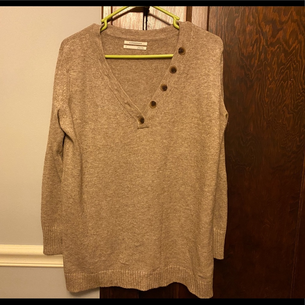 Anthropologie Serena VNeck Pullover Sweater L